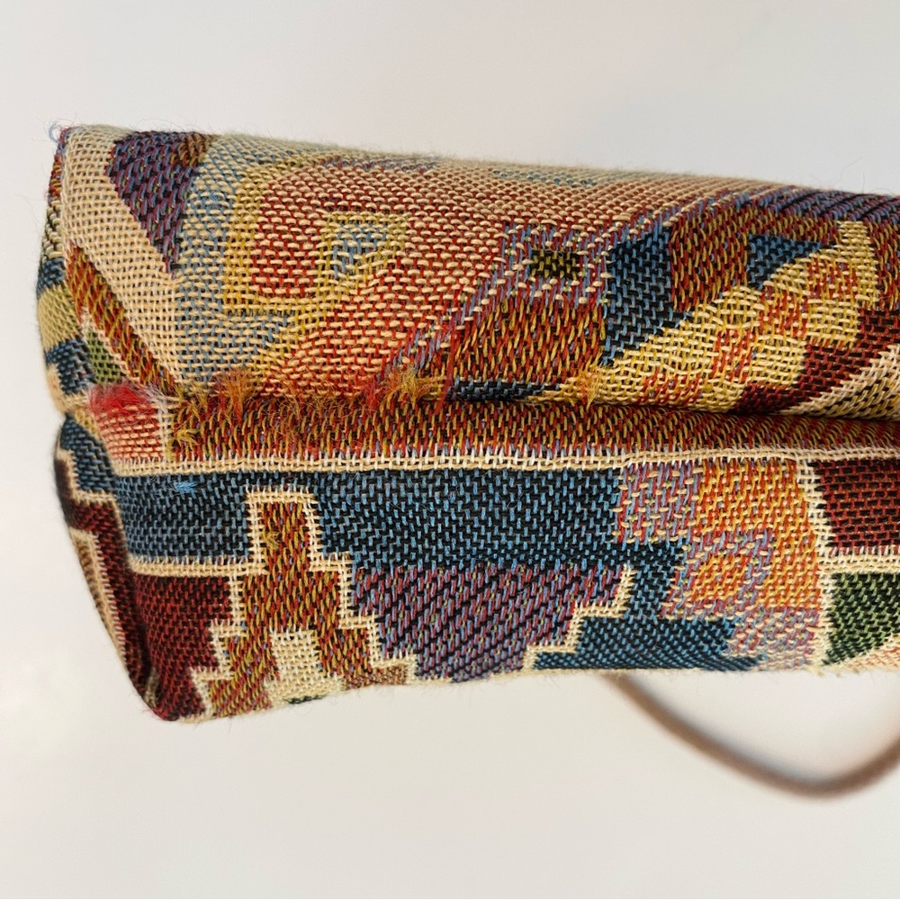 Boho Native American Aztec Weaved Mini Bag Purse Festive Micro Boho Crossbody - Picture 7 of 12